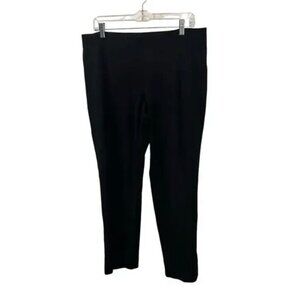 J.Jill Womens Slim Leg Black Pants Size M Stretch Waist